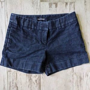 Express Dark Denim Shorts